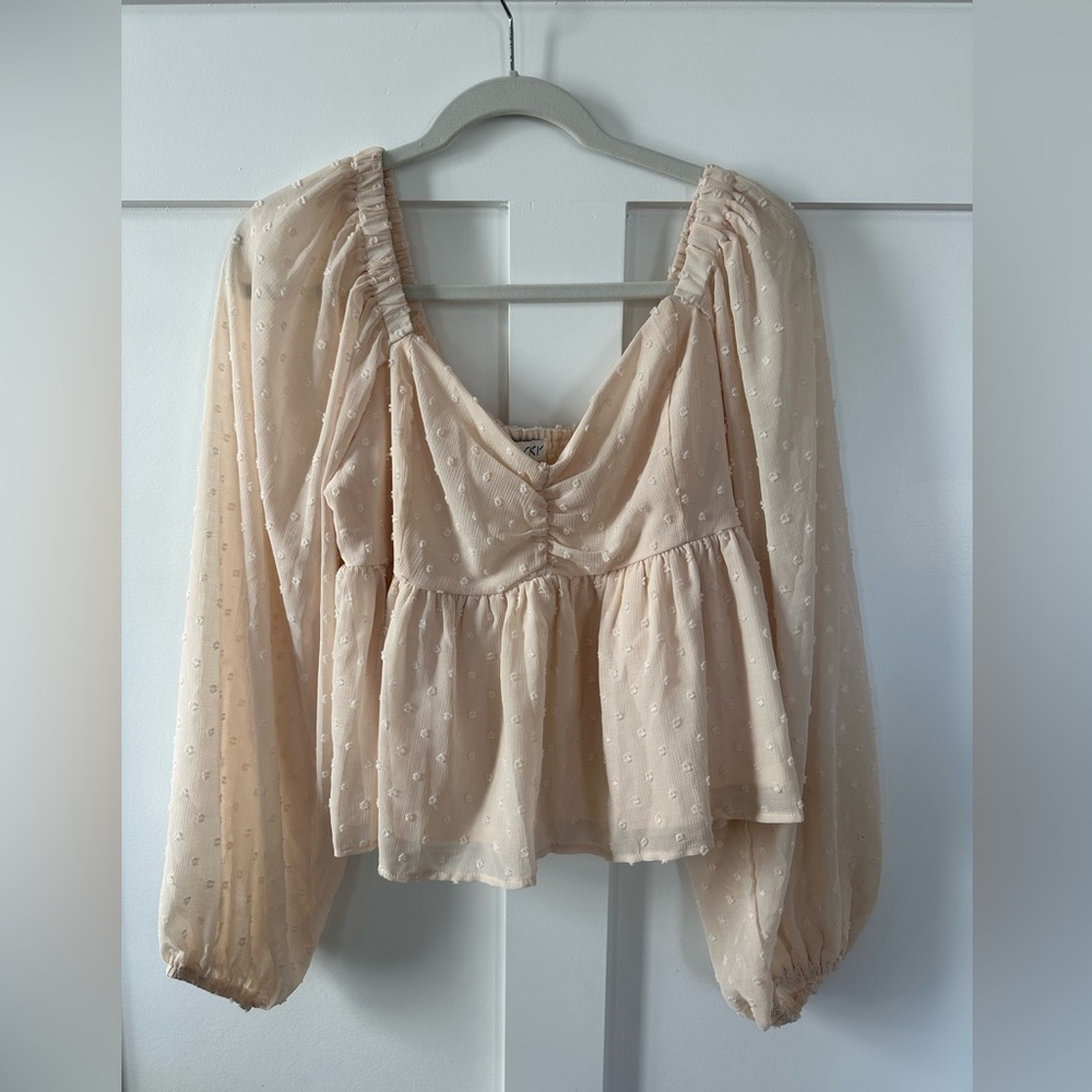 She + Sky cream top